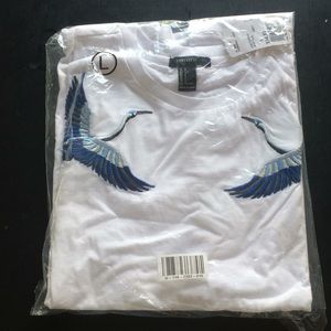 Dope Tee with Embroidered Birds